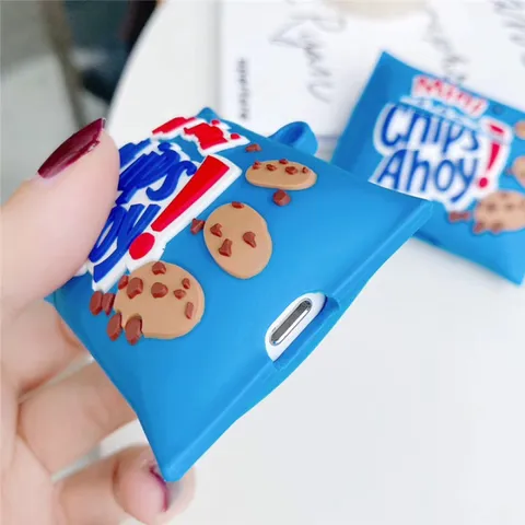 Vỏ Bọc AirPods Silicon Mini Chips Ahoy - Phụ Kiện Tai Nghe AirPods 1 2 PRO - Thiết Kế Đẹp, Chất Lượng Cao