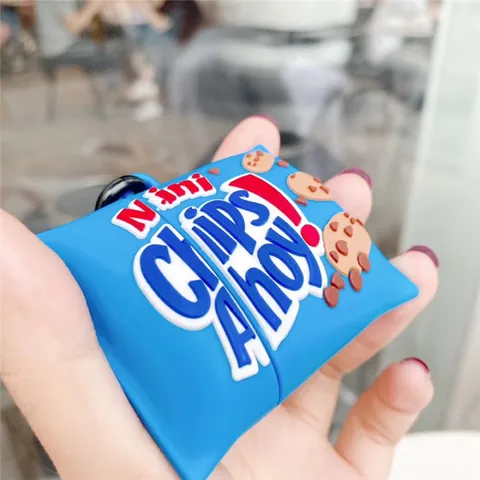 Vỏ Bọc AirPods Silicon Mini Chips Ahoy - Phụ Kiện Tai Nghe AirPods 1 2 PRO - Thiết Kế Đẹp, Chất Lượng Cao