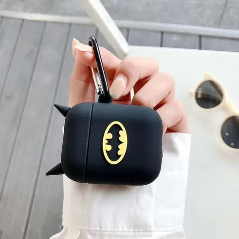 Vỏ Bọc AirPods Silicon Dẻo Người Dơi - Case TAI NGHE AirPods 1 2 Hộp Sạc Cute Chất Lượng Cao