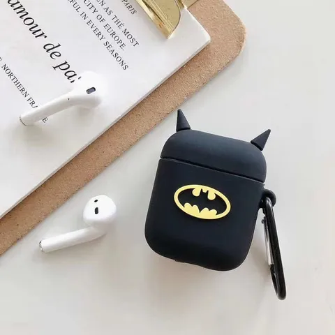Vỏ Bọc AirPods Silicon Dẻo Người Dơi - Case TAI NGHE AirPods 1 2 Hộp Sạc Cute Chất Lượng Cao