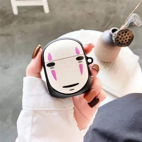 Vỏ Bọc Silicon AirPods Siêu Cute Vô Diện Mới - Phụ Kiện Hộp Sạc Tai Nghe AirPods 1 2 Chất Đẹp, Thiết Kế Tinh Tế