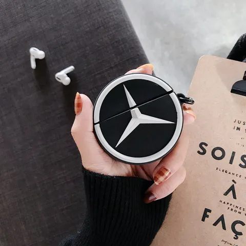 Vỏ Bọc Airpods Silicon Dẻo BMW Mercedes - Phụ Kiện Chất Lượng Cho Hộp Sạc Tai Nghe AirPods 1 2