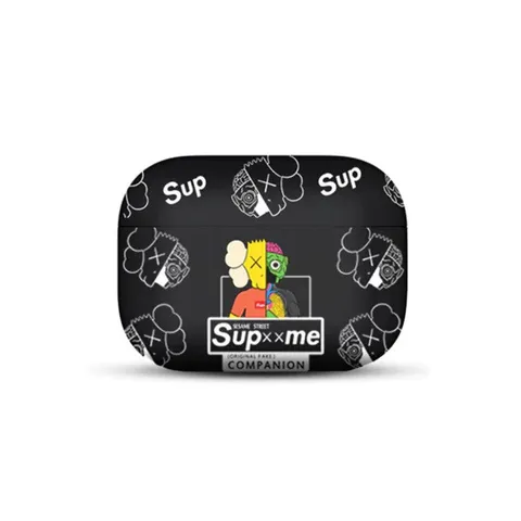 Vỏ Bọc AirPods KawsxSup - Chất Liệu Nhựa Dẻo TPU Cho Hộp Sạc Tai Nghe AirPods PRO, Bảo Vệ Thời Trang và Chống Bám Bẩn