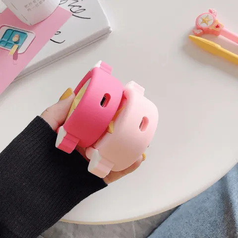 Vỏ Bọc AirPods Ngôi Sao Thiên Thần - Case Silicon Dẻo Siêu Cute cho Hộp Sạc Tai Nghe AirPods 1/2