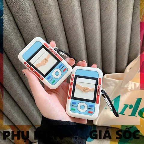 Vỏ Bọc AirPods Silicon Dẻo Siêu Cute Cho Hộp Sạc Tai Nghe AirPods 1 2 - Phụ Kiện Điện Thoại Nokia Chính Hãng