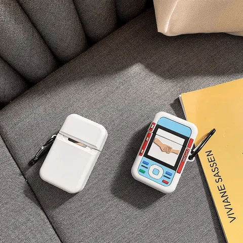 Vỏ Bọc AirPods Silicon Dẻo Siêu Cute Cho Hộp Sạc Tai Nghe AirPods 1 2 - Phụ Kiện Điện Thoại Nokia Chính Hãng