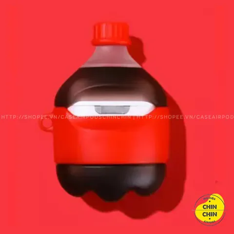 Vỏ Bọc AirPods Chai Coca Cola - Phụ Kiện Silicone Cho Tai Nghe AirPods 1 2 Pro, Bảo Vệ Chống Trầy Xước, Thiết Kế Độc Đáo