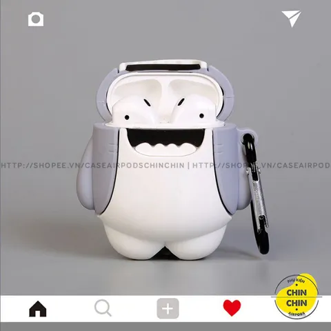 Vỏ Bọc Airpods Cá Mập - Case Silicon Dẻo Chất Lượng Cho Hộp Sạc Tai Nghe AirPods 1, 2, PRO - Phụ Kiện Cute, Độc Đáo