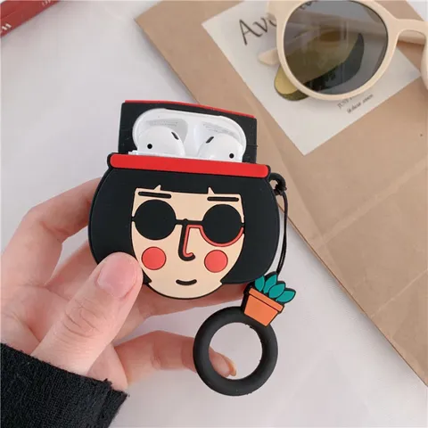 Vỏ Bọc Silicon Airpods Leon Film - Case Hộp Sạc Tai Nghe AirPods 1 2 Chất Liệu Dẻo, Thiết Kế Đẹp, Phụ Kiện Thời Trang