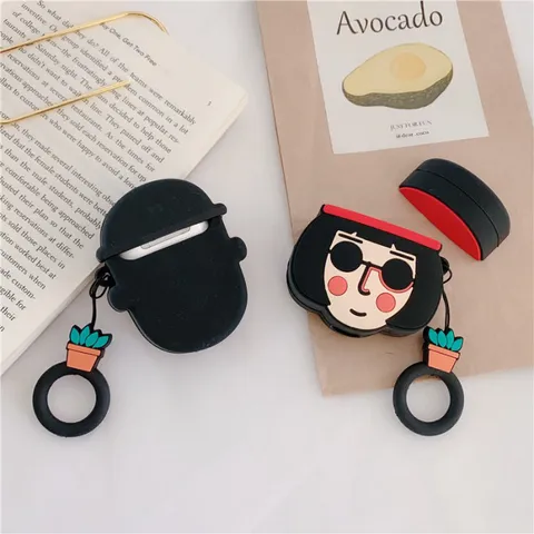 Vỏ Bọc Silicon Airpods Leon Film - Case Hộp Sạc Tai Nghe AirPods 1 2 Chất Liệu Dẻo, Thiết Kế Đẹp, Phụ Kiện Thời Trang