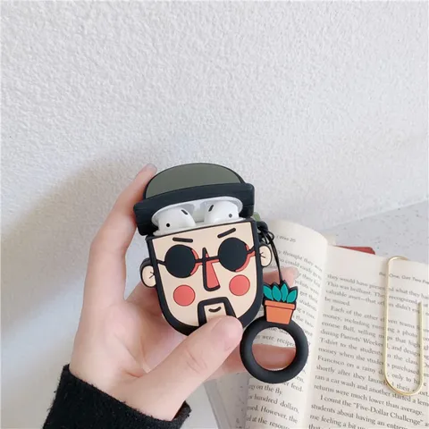 Vỏ Bọc Silicon Airpods Leon Film - Case Hộp Sạc Tai Nghe AirPods 1 2 Chất Liệu Dẻo, Thiết Kế Đẹp, Phụ Kiện Thời Trang