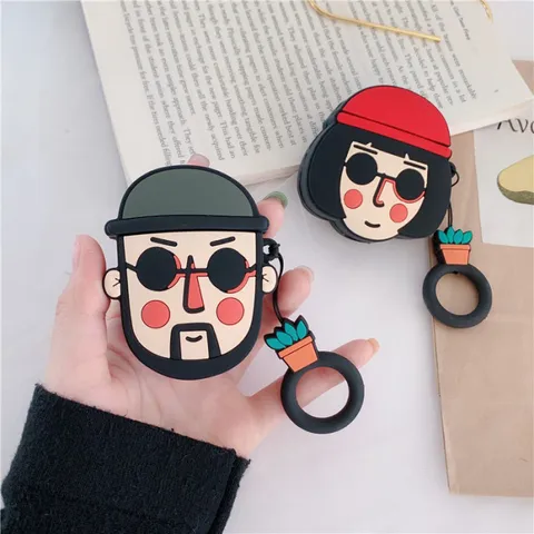 Vỏ Bọc Silicon Airpods Leon Film - Case Hộp Sạc Tai Nghe AirPods 1 2 Chất Liệu Dẻo, Thiết Kế Đẹp, Phụ Kiện Thời Trang