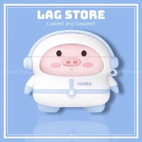 Vỏ Bọc Airpods NASA HEO Dễ Thương - Bao Silicon Cho Hộp Sạc Tai Nghe AirPods 1 2 PRO Chất Liệu Dẻo
