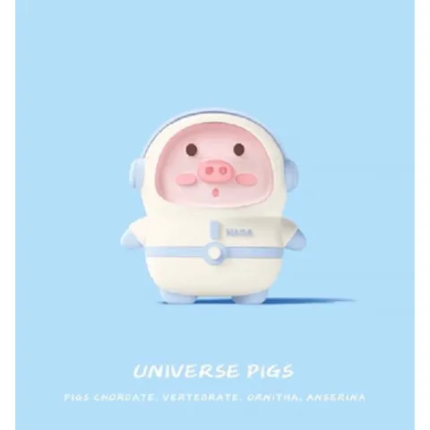Vỏ Bọc AirPods HEO NASA - Case Silicon Dẻo Cho AirPods 1 2 PRO - Phụ Kiện Tai Nghe Họa Tiết Độc Đáo