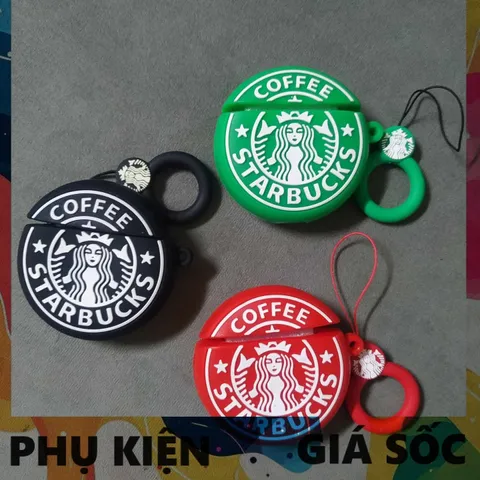 Vỏ Bọc AirPods Silicon Dẻo Hình Sao Thành Phố - Case Tai Nghe AirPods 1 2 Starbuck, Phụ Kiện Thời Trang Chính Hãng