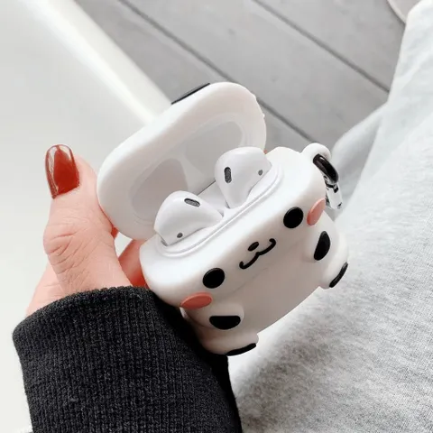 Vỏ Bọc Silicon Dẻo AirPods - Bò Sữa Cute Cho Tai Nghe AirPods 1, 2 và PRO - Phụ Kiện Âm Thanh Thời Trang