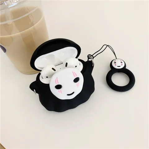 Vỏ Bọc Silicon Dẻo Cho AirPods 1 2 PRO - Thiết Kế Vô Diện Mini, Phụ Kiện Độc Đáo Cho Tai Nghe AirPods
