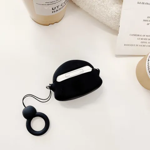 Vỏ Bọc Silicon Dẻo Cho AirPods 1 2 PRO - Thiết Kế Vô Diện Mini, Phụ Kiện Độc Đáo Cho Tai Nghe AirPods