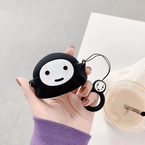 Vỏ Bọc Silicon Dẻo Cho AirPods 1 2 PRO - Thiết Kế Vô Diện Mini, Phụ Kiện Độc Đáo Cho Tai Nghe AirPods