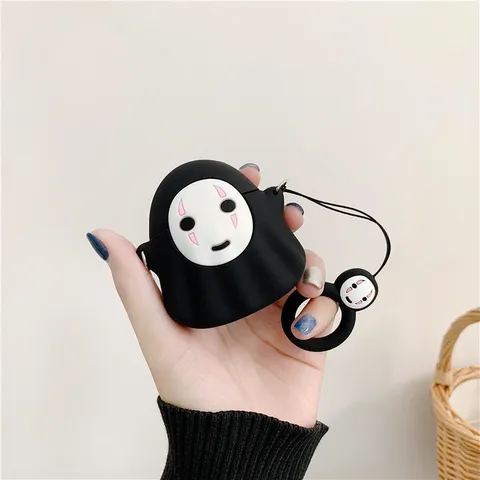 Vỏ Bọc Silicon Dẻo Cho AirPods 1 2 PRO - Thiết Kế Vô Diện Mini, Phụ Kiện Độc Đáo Cho Tai Nghe AirPods