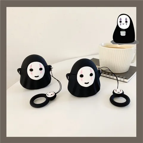 Vỏ Bọc Silicon Dẻo Cho AirPods 1 2 PRO - Thiết Kế Vô Diện Mini, Phụ Kiện Độc Đáo Cho Tai Nghe AirPods