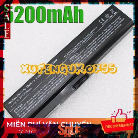 Pin Laptop Toshiba Satellite L755 L755D - Thay Thế Chính Hãng, Hiệu Suất Tối Ưu, Bảo Hành Đáng Tin Cậy
