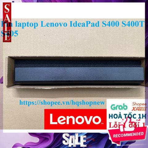Pin Laptop Lenovo IdeaPad S400 S400T S405 - Pin 4 Cell Mới 100% Đen, Bảo Hành Đổi Mới, Chất Lượng Cao