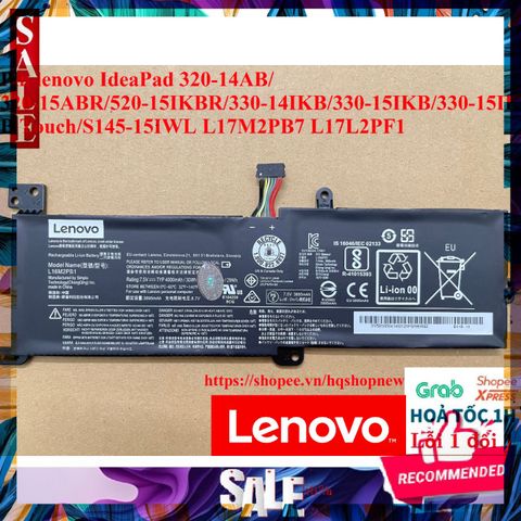 Pin Lenovo IdeaPad 320/330/520 Laptop - Thay Thế L17M 7.56V 30Wh - Pin Mới 100% với Bảo Hành Chính Hãng