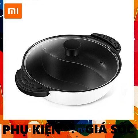 Nồi Lẩu 2 Ngăn 2 Vị Xiaomi Mijia 4L - Nồi Hấp Dẫn Chất Liệu Nhôm Inox 430 An Toàn, Phù Hợp Với Bếp Từ, Dễ Dàng Vệ Sinh