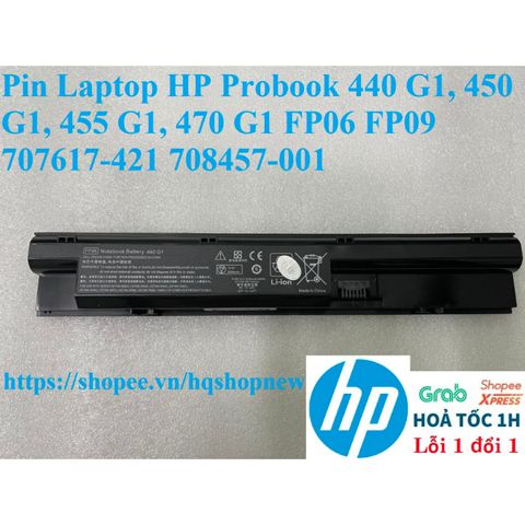 Pin Laptop HP Probook 440 G1, 450 G1, 455 G1, 470 G1 - 6 Cell Battery FP06 FP09, Hãng Chính Hãng, Bảo Hành 100%