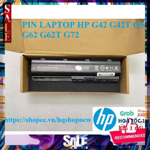Pin Laptop HP G42 G42T G56 G62 G62T G72 6 Cell - Pin Chính Hãng Đen, Bảo Hành Đổi Mới, Chất Lượng Cao