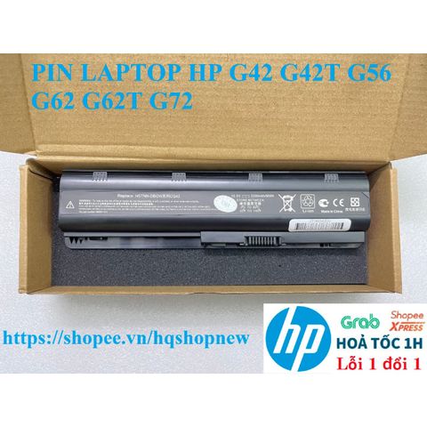 Pin Laptop HP G42 G42T G56 G62 G62T G72 6 Cell - Pin Chính Hãng Đen, Bảo Hành Đổi Mới, Chất Lượng Cao