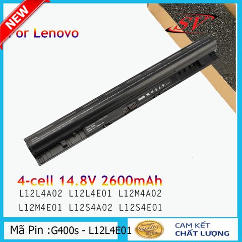 Pin Laptop Lenovo G400S, G40-30, G40-70, G40-80, G410S, G500S - Pin Lion 4 Cell 14.8V, Bảo Hành 9 Tháng, Hàng Mới Nhập Khẩu
