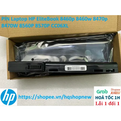 Pin Laptop HP EliteBook 8460p/8460w/8470p/8470w/8560p/8570p CC06XL - Pin Chính Hãng, Mới 100%, 6 Cell, Bảo Hành Đổi Mới