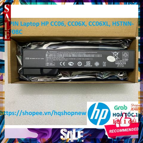 Pin Laptop HP 6 Cell - Hàng Mới Chính Hãng cho CC06, CC06X, CC06XL, HSTNN-F08C - Bảo Hành Đổi Mới 100%
