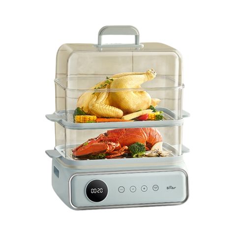 Nồi Hấp Điện Đa Năng Bear DZG-P20W7 21.5L - Thiết Kế 4 Tầng, Chức Năng Đa Dạng, An Toàn Sức Khỏe