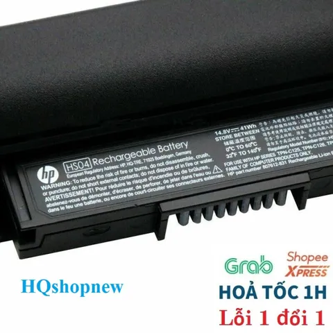 Pin Laptop HP 807956-001, 807957, HS03, HS04, HSTNN-LB6V, LB6U - Pin Thay Thế Chính Hãng, 100% Mới, Bảo Hành Đổi Mới 100%