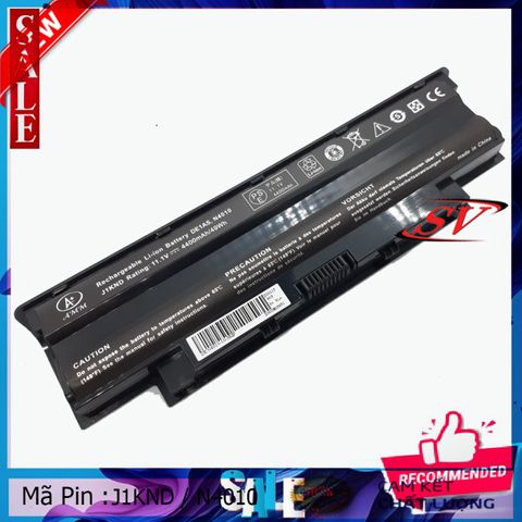Pin Laptop DELL Inspiron. N4010 J1KND N5010 N4110 N3010 Vostro. 1450 N5110 14R N4120 N4010D-158 N4010-