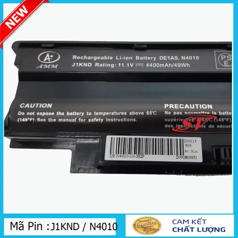 Pin Laptop DELL Inspiron. N4010 J1KND N5010 N4110 N3010 Vostro. 1450 N5110 14R N4120 N4010D-158 N4010-