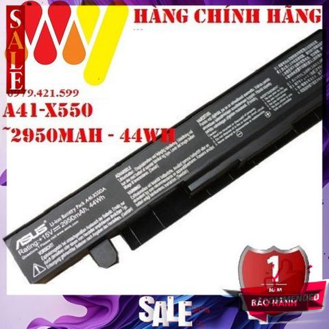 Pin Laptop Asus K550/K550CA/K550C/K550CC - Pin Li-ion 14.8V 2950mAh Chính Hãng, Bảo Hành 12 Tháng, Dịch Vụ Lắp Đặt Tại Nhà Hà Nội