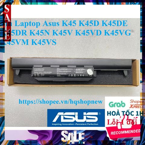 Pin Laptop Asus 6 Cell cho K45 K45D K45DE K45DR K45N K45V K45VD K45VG K45VM A41-K55 - Sản phẩm mới, bảo hành đổi mới 100%