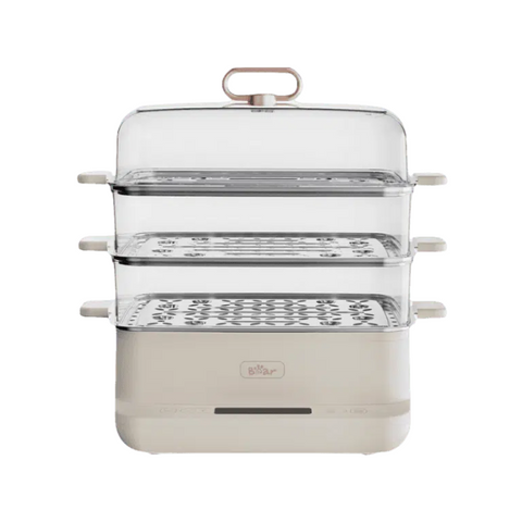 Nồi Hấp Điện Đa Năng Bear SB-NH12L (12L) - 6 Chế Độ Hấp, Kháng Khuẩn 99.9%, Dung Tích 12L, Phù Hợp Mọi Thực Phẩm