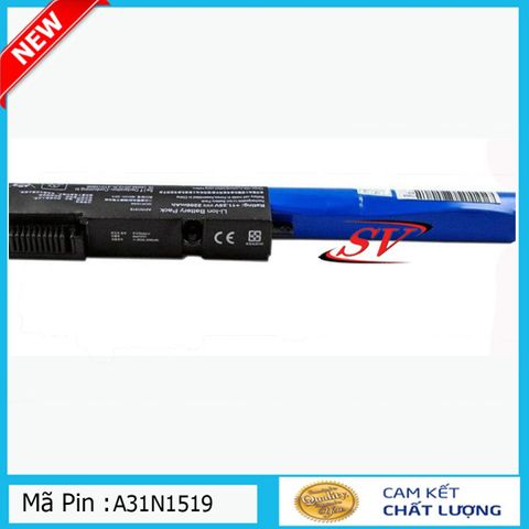 Pin Laptop ASUS X540 (A31N1519) - Pin Lion 3 Cell 2400mAh/3000mAh, Bảo Hành 9 Tháng, Thay Thế Đúng Mã - Hàng Mới Nguyên Hộp