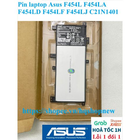 Pin Laptop Asus C21N1401 - Phù hợp với F454L F454LA F454LD F454LF F454LJ - Sản phẩm mới 100% và bảo hành chính hãng