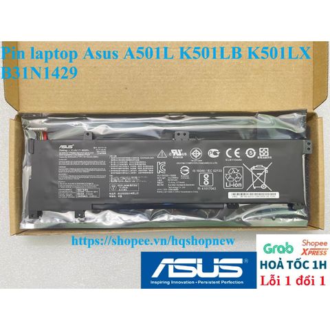 Pin Laptop Asus K501U K501UX K501UB K501UW - Pin Đen 48w Chất Lượng Cao, Bảo Hành Đổi Mới 100%