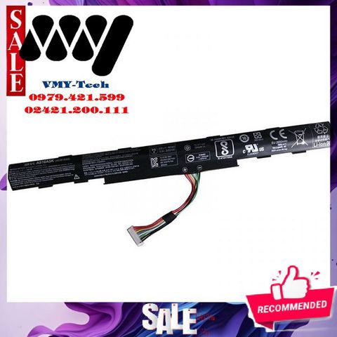 Pin Laptop Acer 2500mAh 4 Cell - Phù hợp với E5-574, E5-575G, E5-522G, V3-574, V3-574G và nhiều mẫu khác - Bảo hành 9 tháng