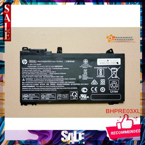 Pin Laptop HP ProBook 450 G6, 440 G6, 430 G6 - Pin Chính Hãng RE03XL, Thay Thế Pin Laptop Uy Tín