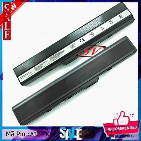 Pin Laptop Asus K52 K42 K62 A40 A42 A52 A62 A40JA B53 F85 F86 - 6 Cell 4400-5200mAh, Thay Thế Pin Chính Hãng, Bảo Hành 9 Tháng