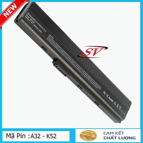 Pin Laptop Asus K52 K42 K62 A40 A42 A52 A62 A40JA B53 F85 F86 - 6 Cell 4400-5200mAh, Thay Thế Pin Chính Hãng, Bảo Hành 9 Tháng