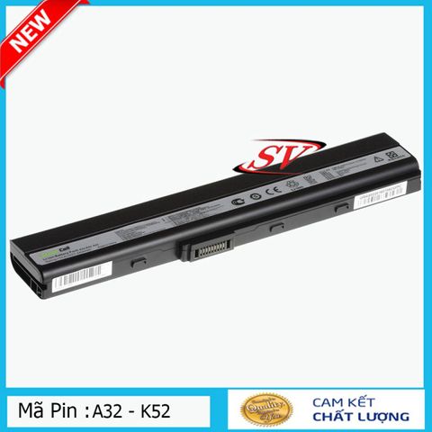 Pin Laptop Asus K52 K42 K62 A40 A42 A52 A62 A40JA B53 F85 F86 - 6 Cell 4400-5200mAh, Thay Thế Pin Chính Hãng, Bảo Hành 9 Tháng